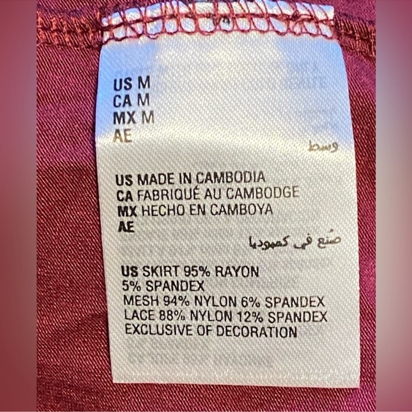 INC International Concepts Lace-Trimmed Knit Chemise Nightgown Rhododendron - Picture 7 of 9